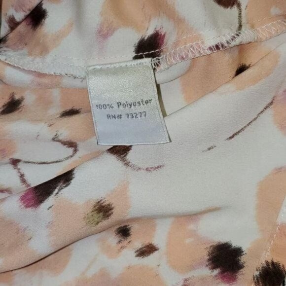 LC Lauren Conrad Cinched Colorful Sleeveless Buttoned Sz. XS Blouse Tunic - Picture 10 of 11